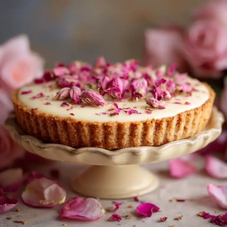 Rose Blossom Panna Cotta Tart Recipe