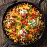 One-Pot Taco Rice Skillet Recipe