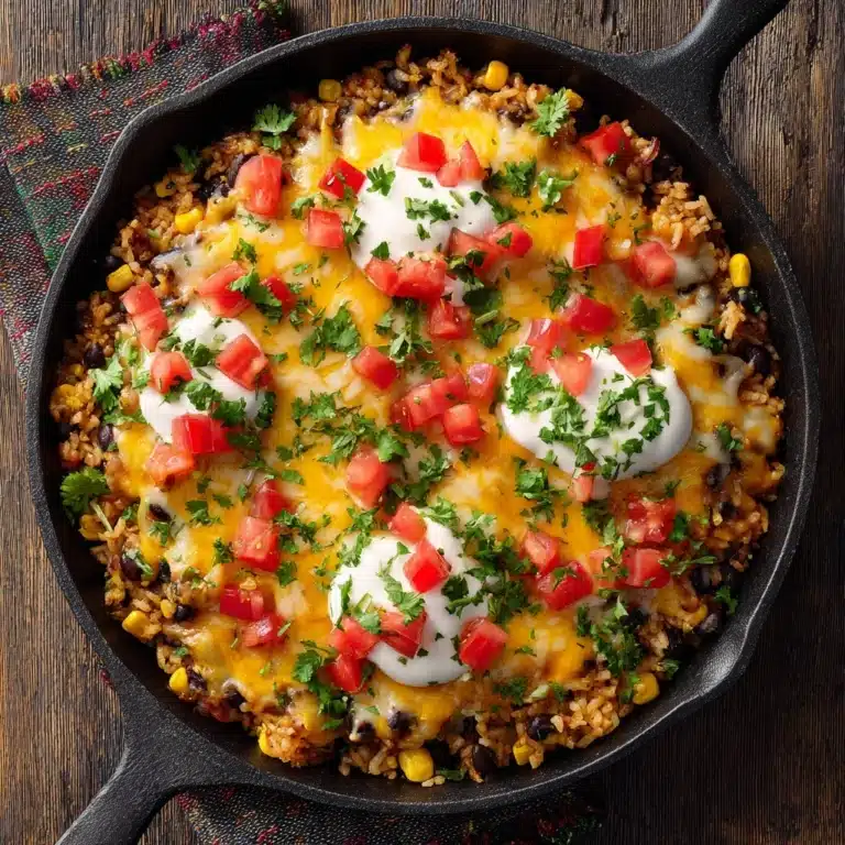 One-Pot Taco Rice Skillet Recipe