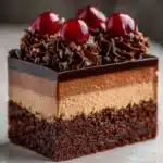 Triple Chocolate Mousse Cake Recipe