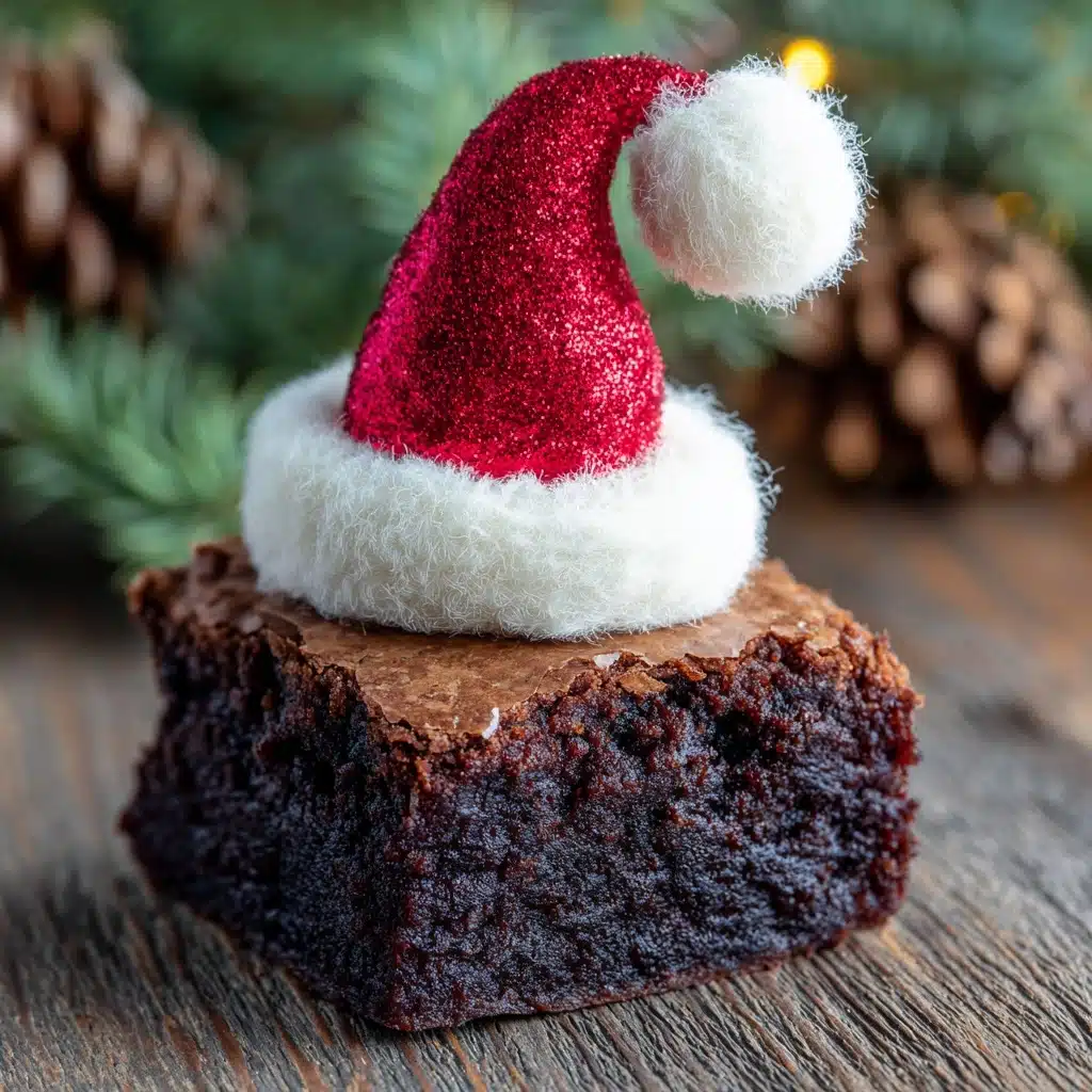 Santa Hat Brownies Recipe - Recipe Image