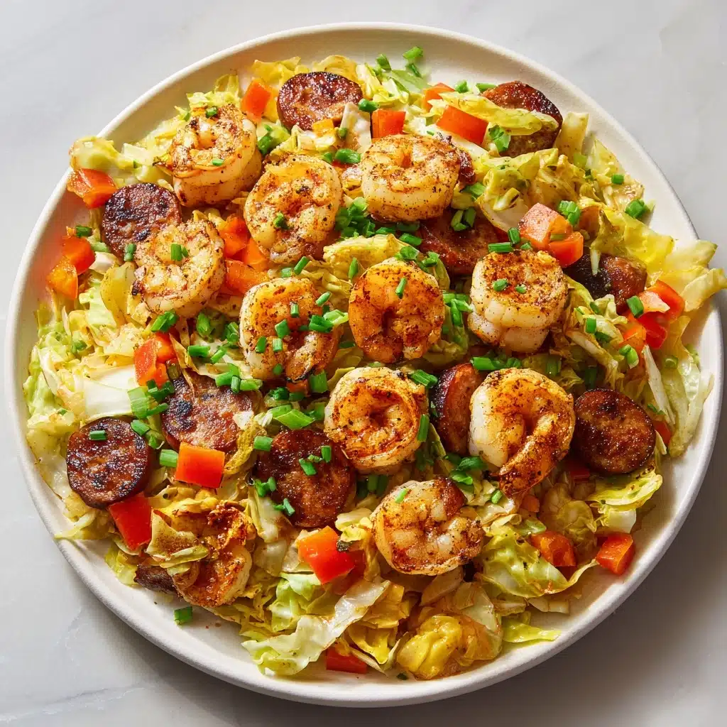 Fried Cabbage with Shrimp & Sausage Recipe - Recipe Image