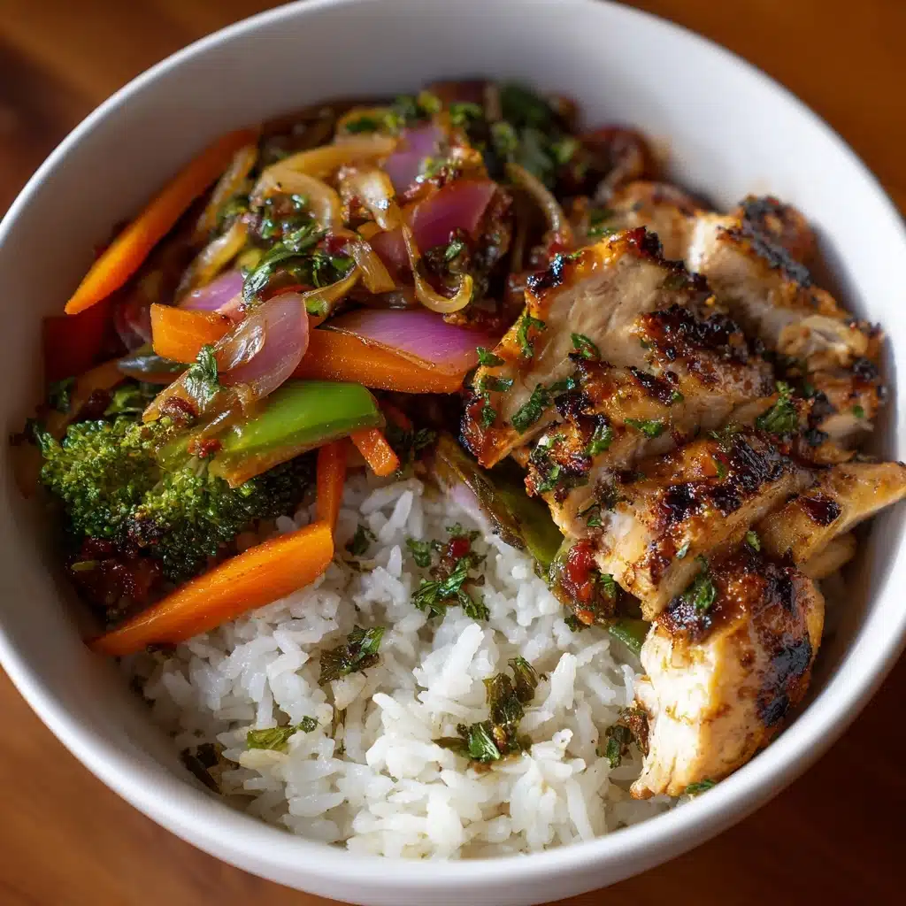 Healthy Chicken & Veggie Stir-Fry with Rice Recipe - Recipe Image