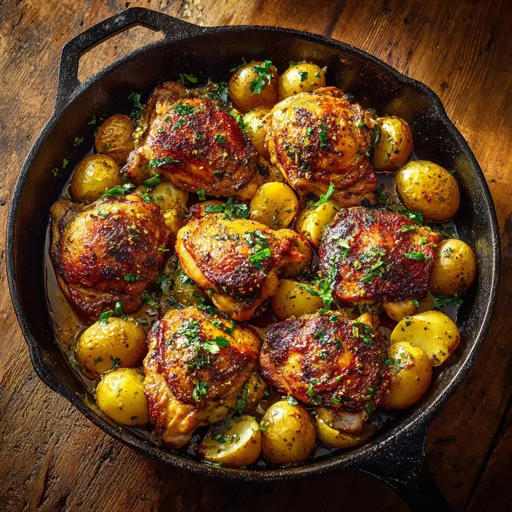 Garlic Parmesan Chicken and Potatoes (One-Pan Dinner) Recipe - Recipe Image