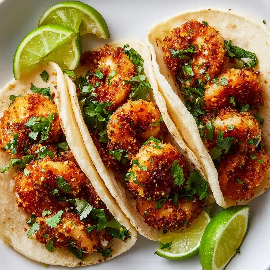 Coconut Shrimp Tacos with Habanero Lime Butter Recipe - Recipe Image
