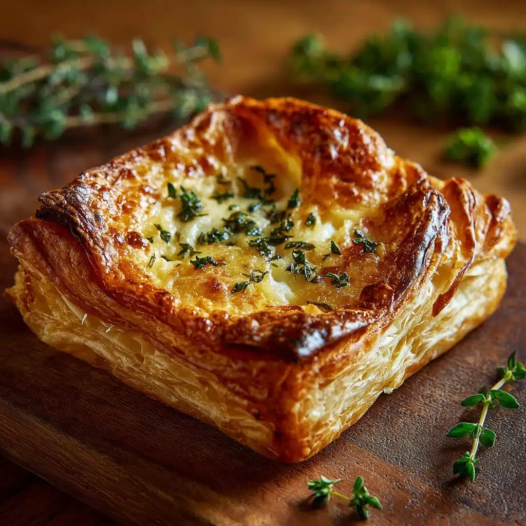 Baked Gruyère in Pastry with Rosemary and Garlic Recipe - Recipe Image