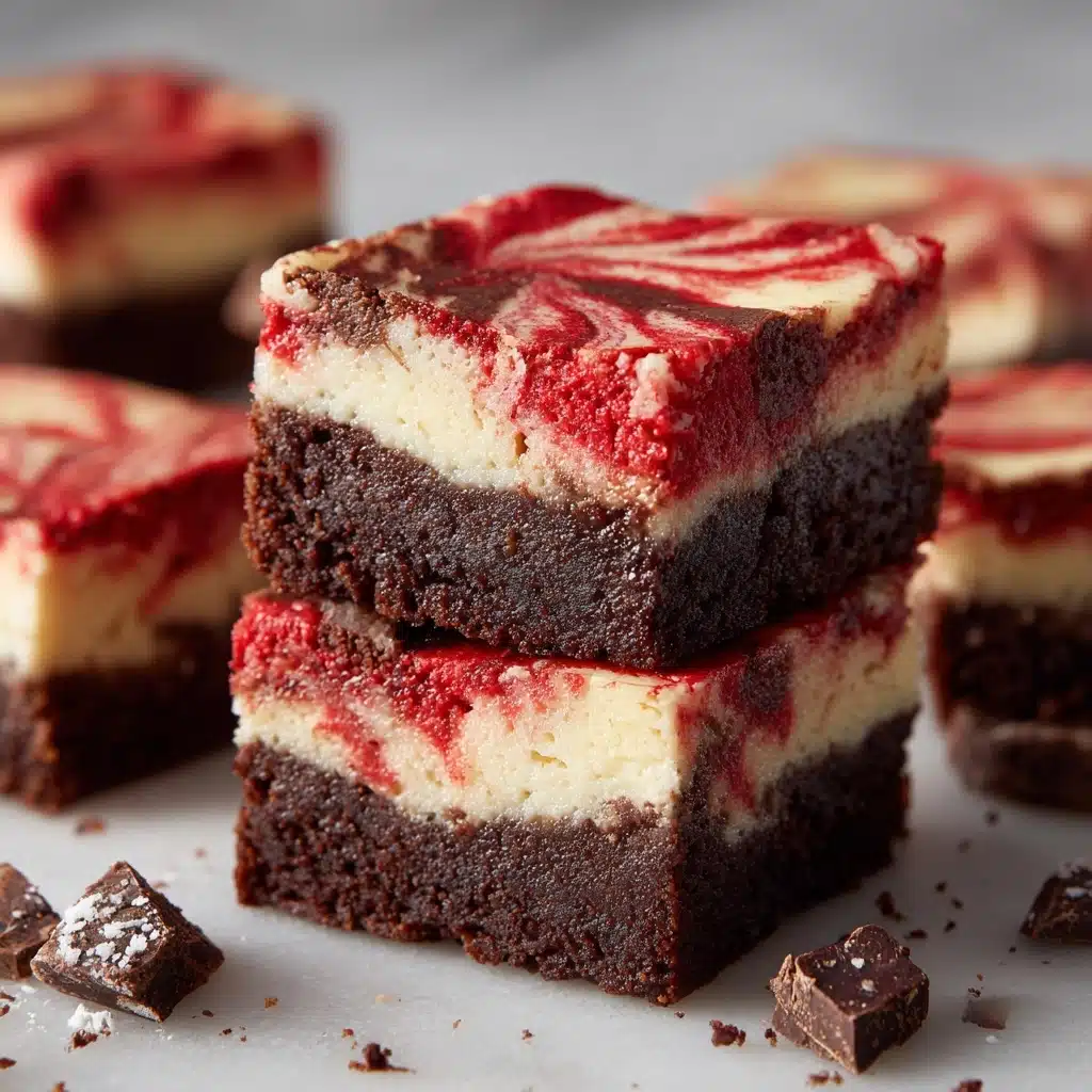 Decadent Red Velvet Cheesecake Brownies Recipe - Recipe Image