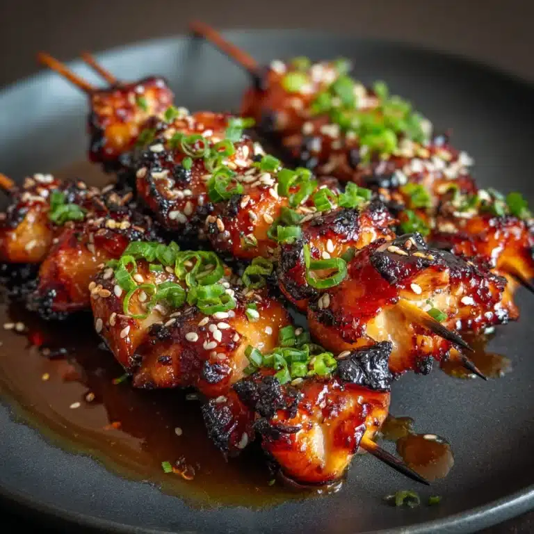 Honey Garlic Asian Chicken Kabobs Recipe
