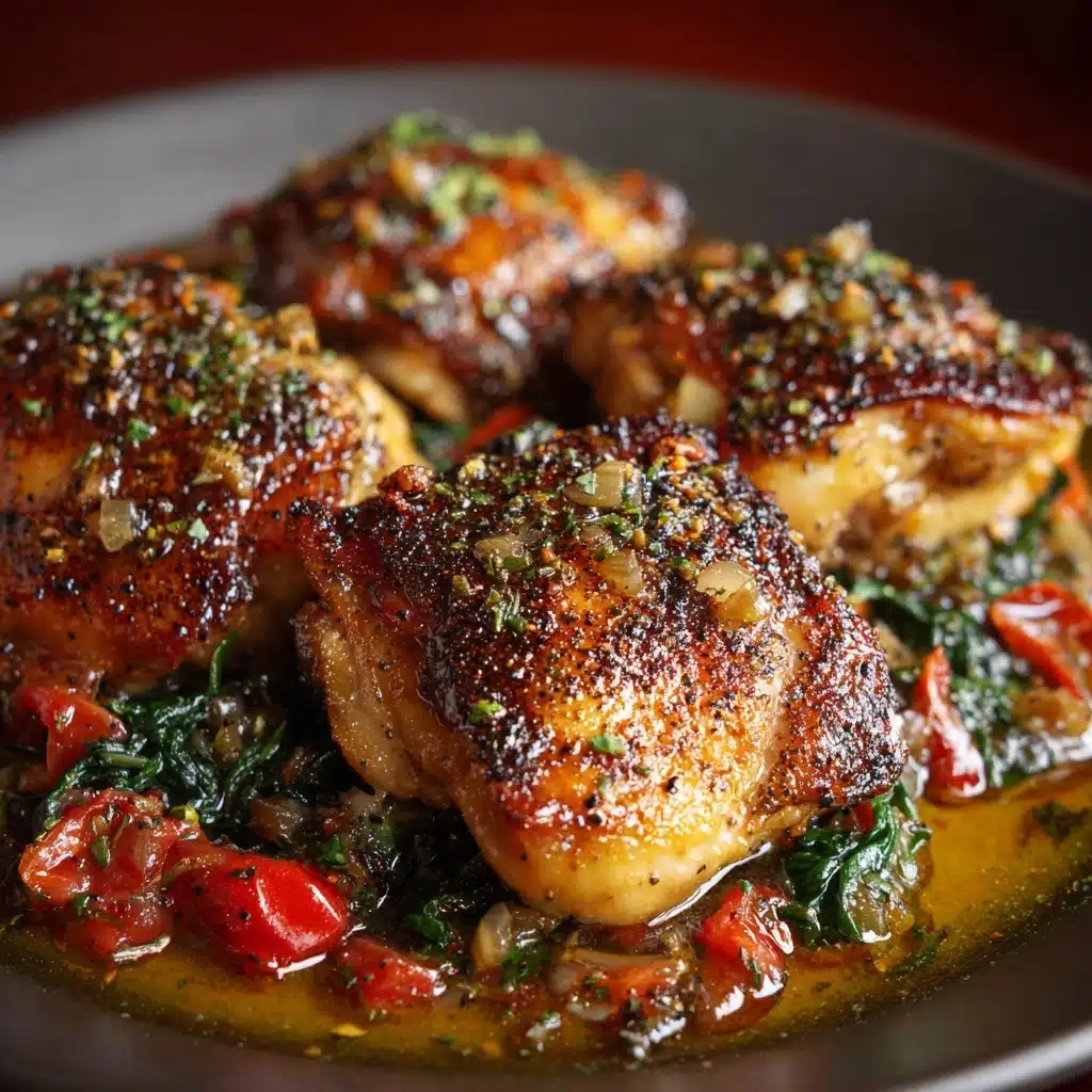 Herb-Crusted Roast Chicken with Garlic Potatoes Recipe - Recipe Image