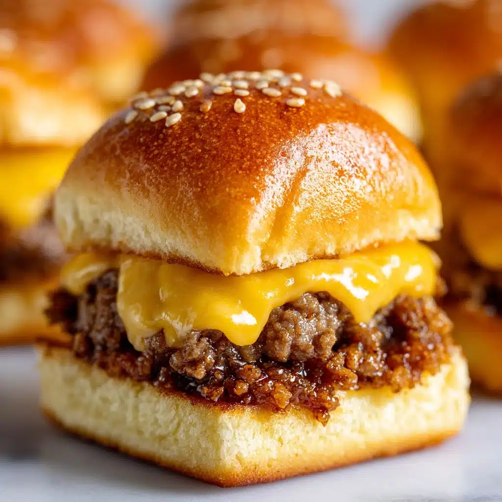 Hawaiian Roll Cheeseburger Sliders Recipe - Recipe Image