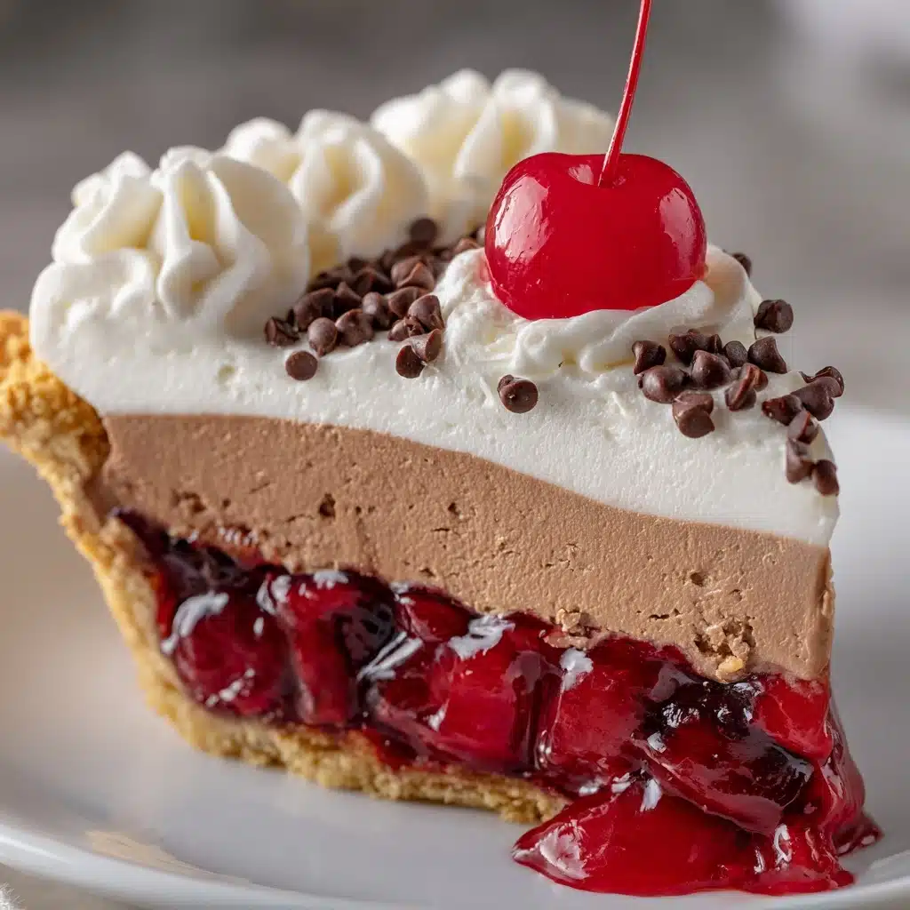 Chocolate Cherry Cream Pie Recipe - Recipe Image