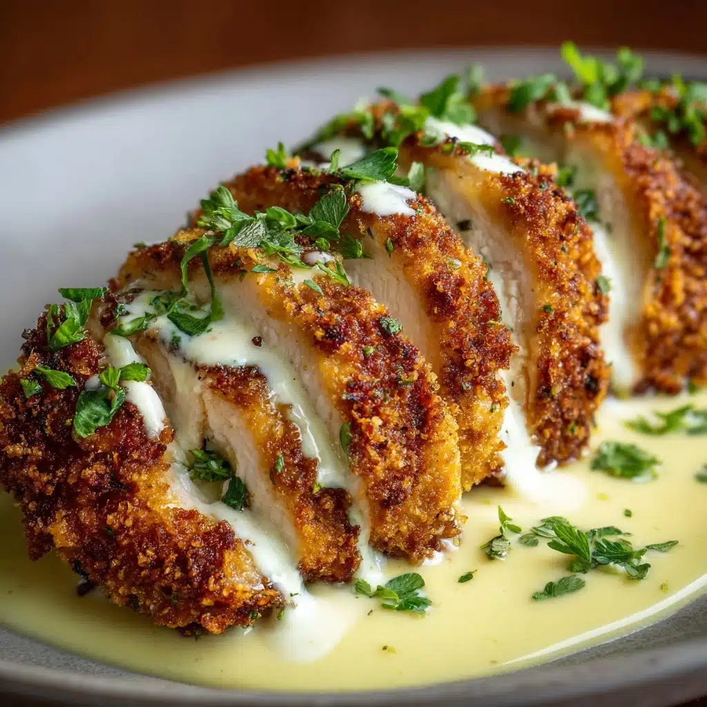 Crispy Chicken with Creamy Dijon Sauce Recipe - Recipe Image