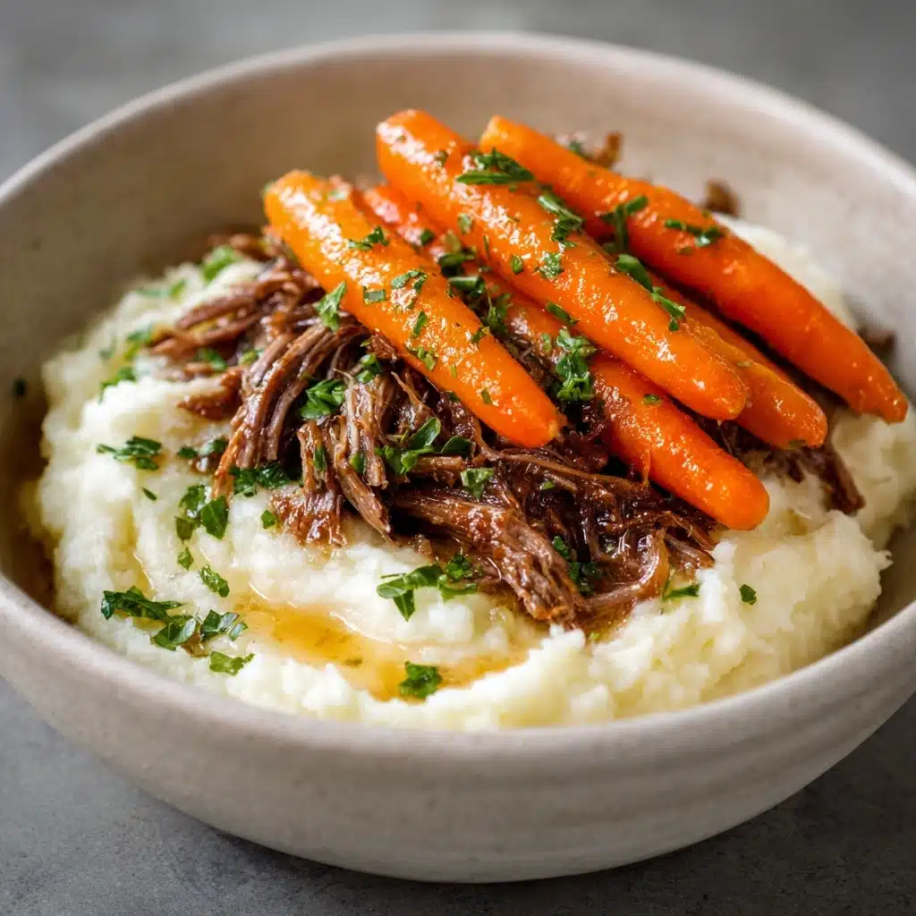 Slow Cooker Garlic Herb Pot Roast Recipe - Recipe Image