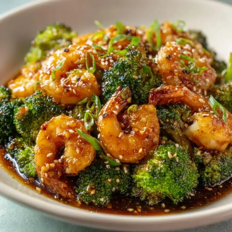 Honey Garlic Shrimp, Sausage & Broccoli Recipe