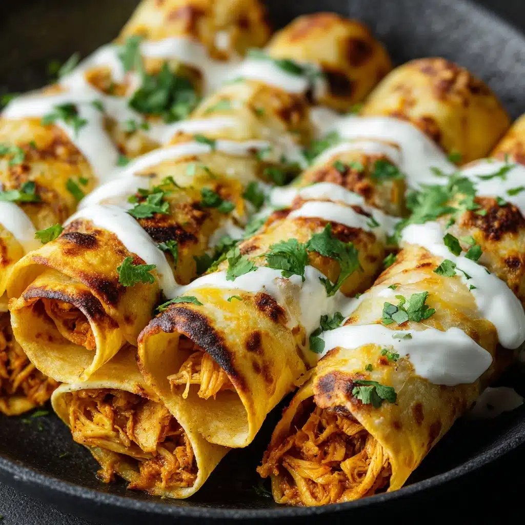 Jalapeño Cream Cheese Buffalo Chicken Taquitos Recipe - Recipe Image