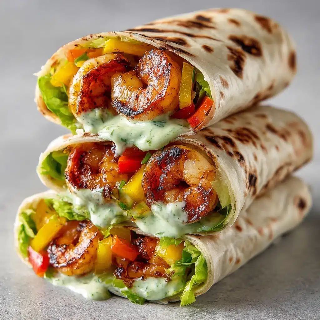 Caesar Shrimp Wraps Recipe - Recipe Image
