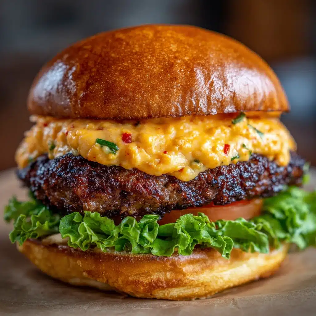 Burgers with Pimento Cheese Recipe - Recipe Image