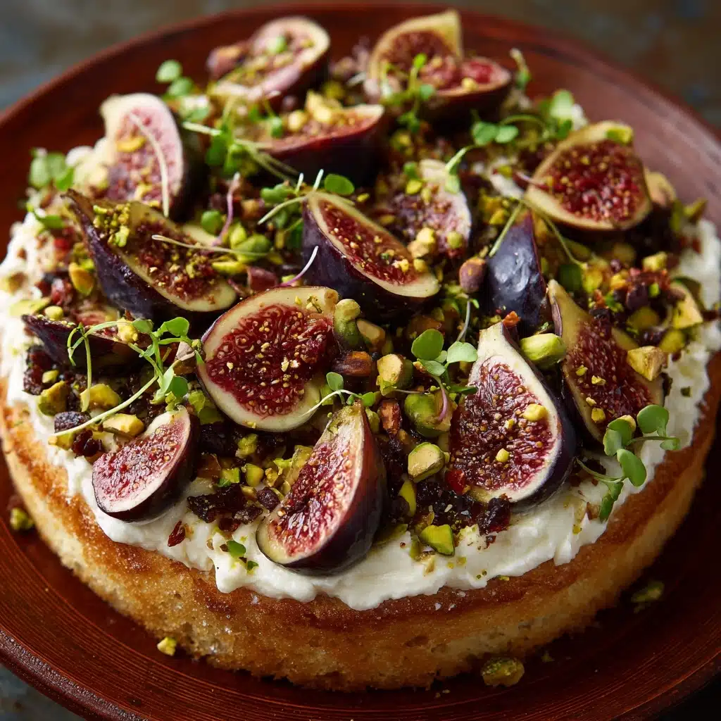 Fig, Goat Cheese & Pistachio Wreath Recipe - Recipe Image