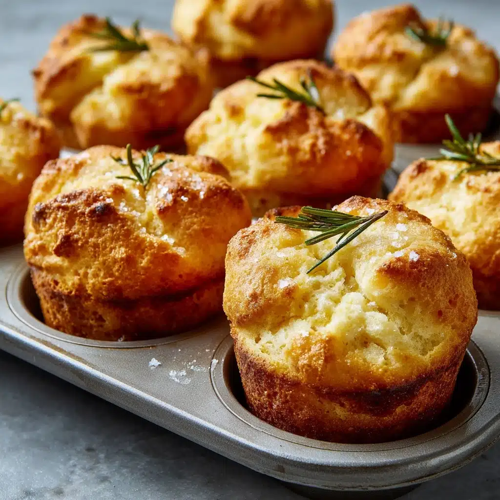 Rosemary Garlic Focaccia Muffins Recipe - Recipe Image