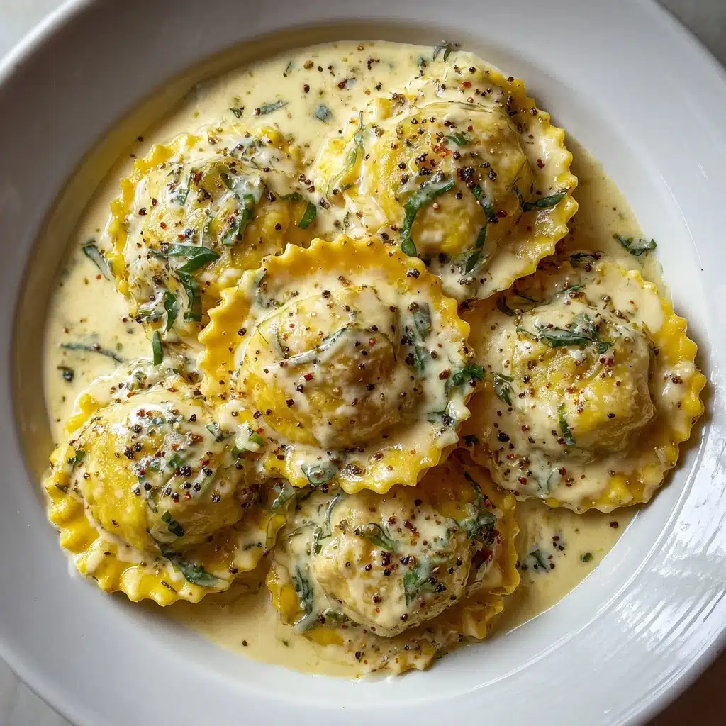 Lobster Ravioli with Creamy Sauce Recipe