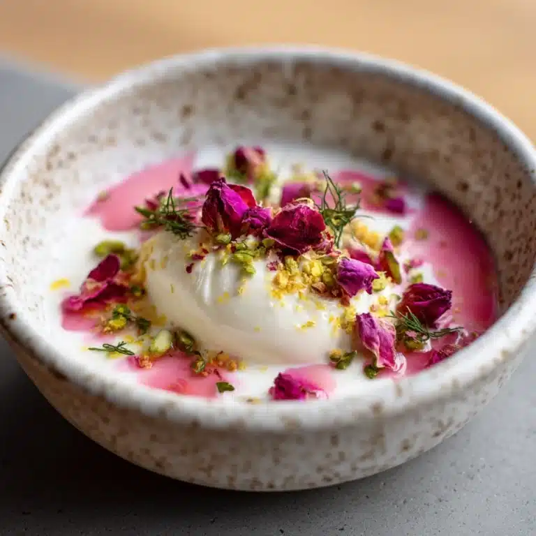 Litchi Rose Panna Cotta Recipe