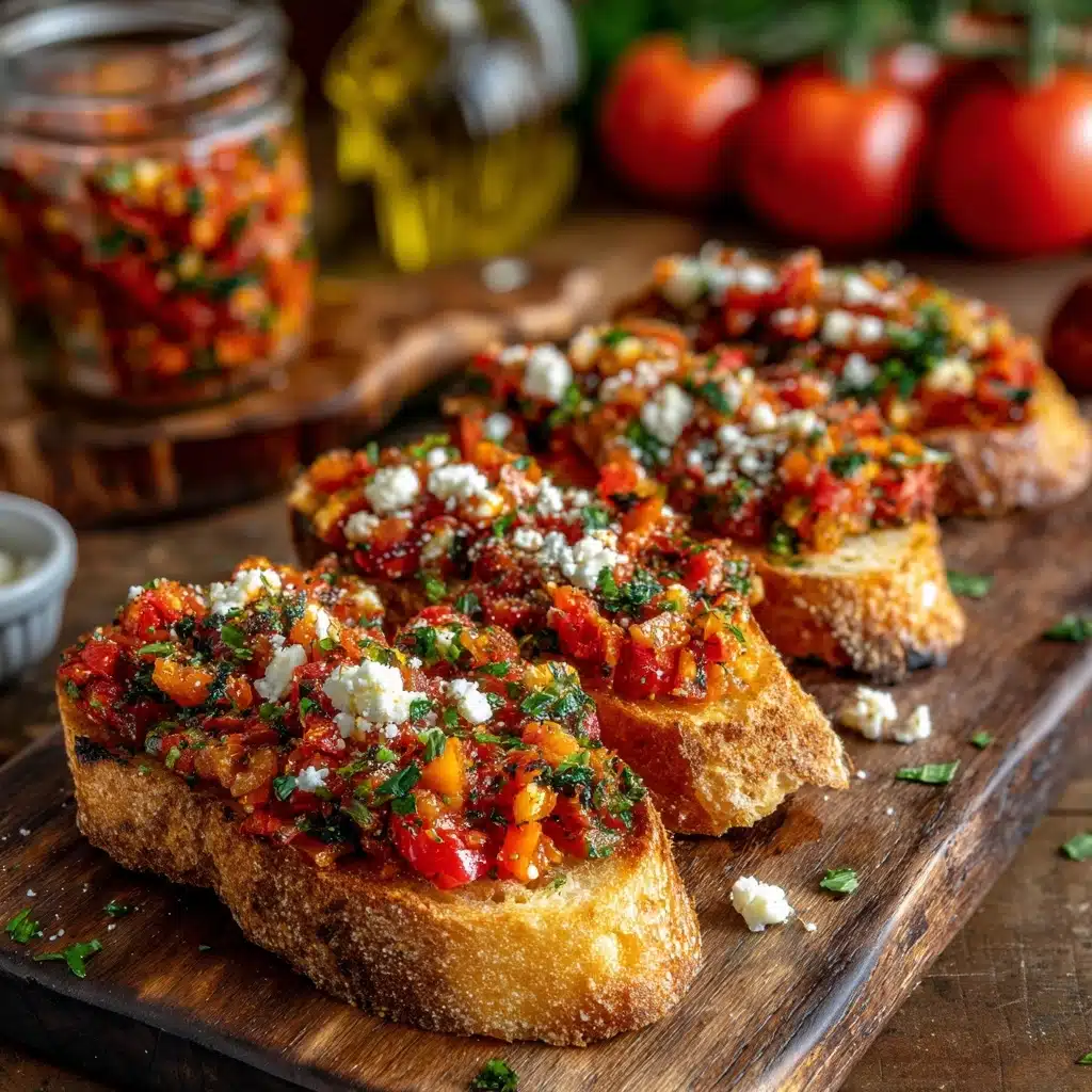 Eggplant and Tomato Bruschetta Recipe - Recipe Image