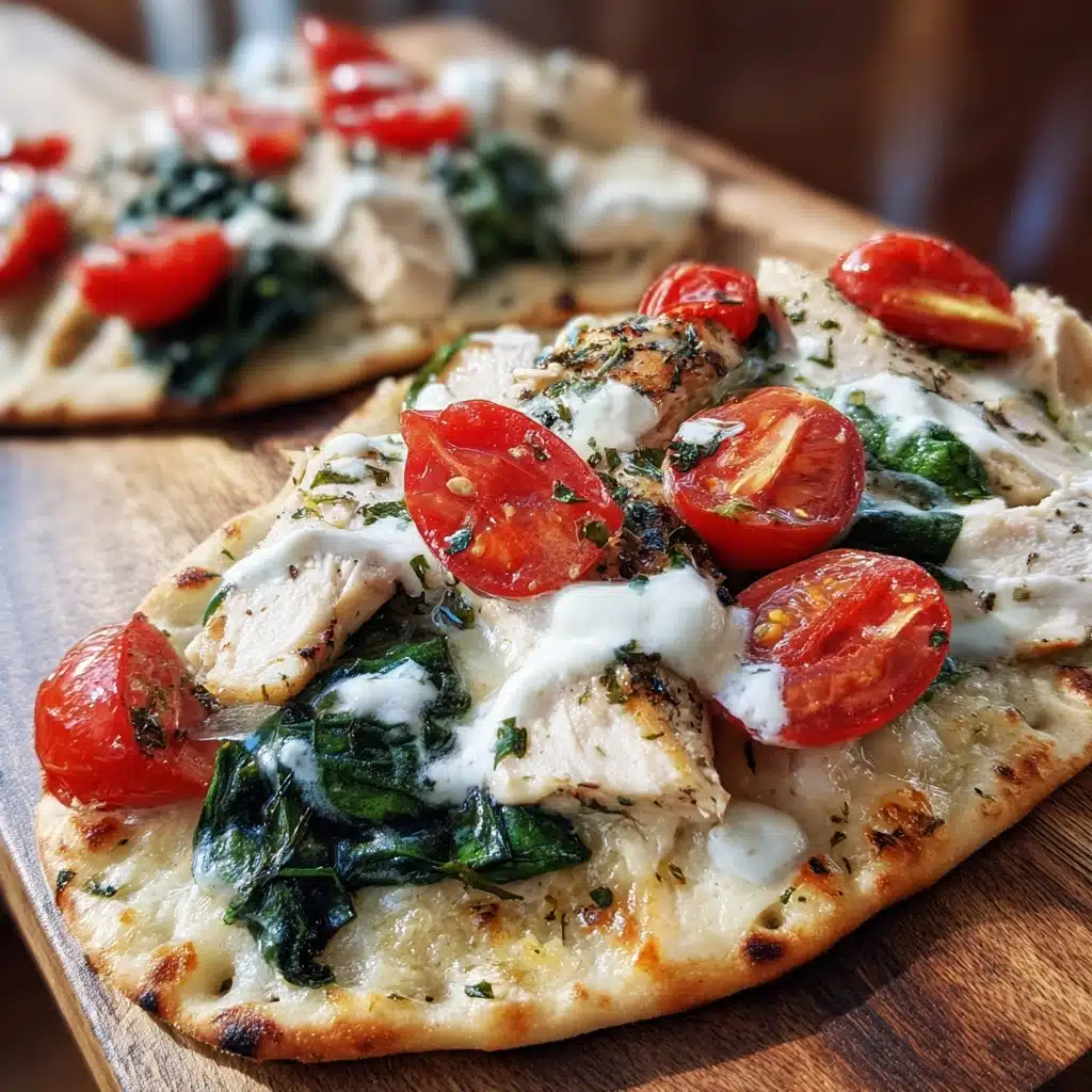 Tzatziki Chicken & Veggie Naan Pizza Recipe - Recipe Image