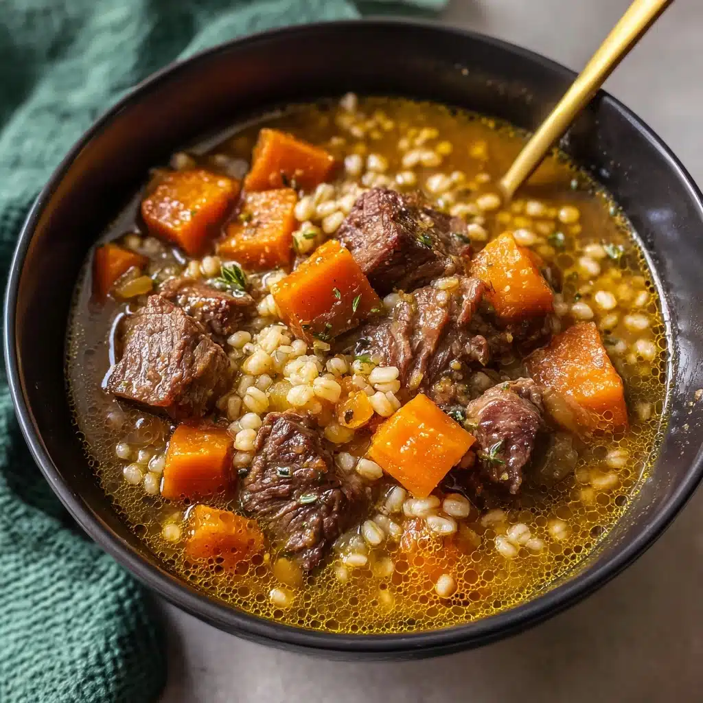 Easy Beef Barley Soup Recipe - Recipe Image