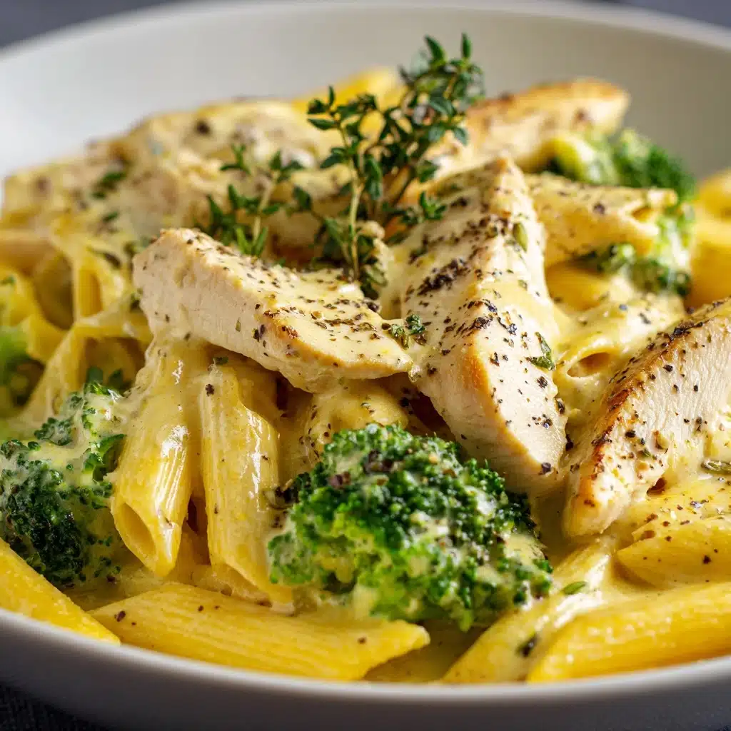 Creamy Broccoli and Chicken Penne Recipe - Recipe Image