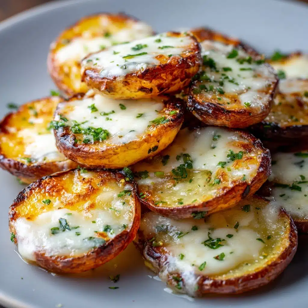 Parmesan Smashed Potatoes with Garlic Dip Recipe - Recipe Image