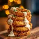 Crispy Onion Rings Drizzled Recipe