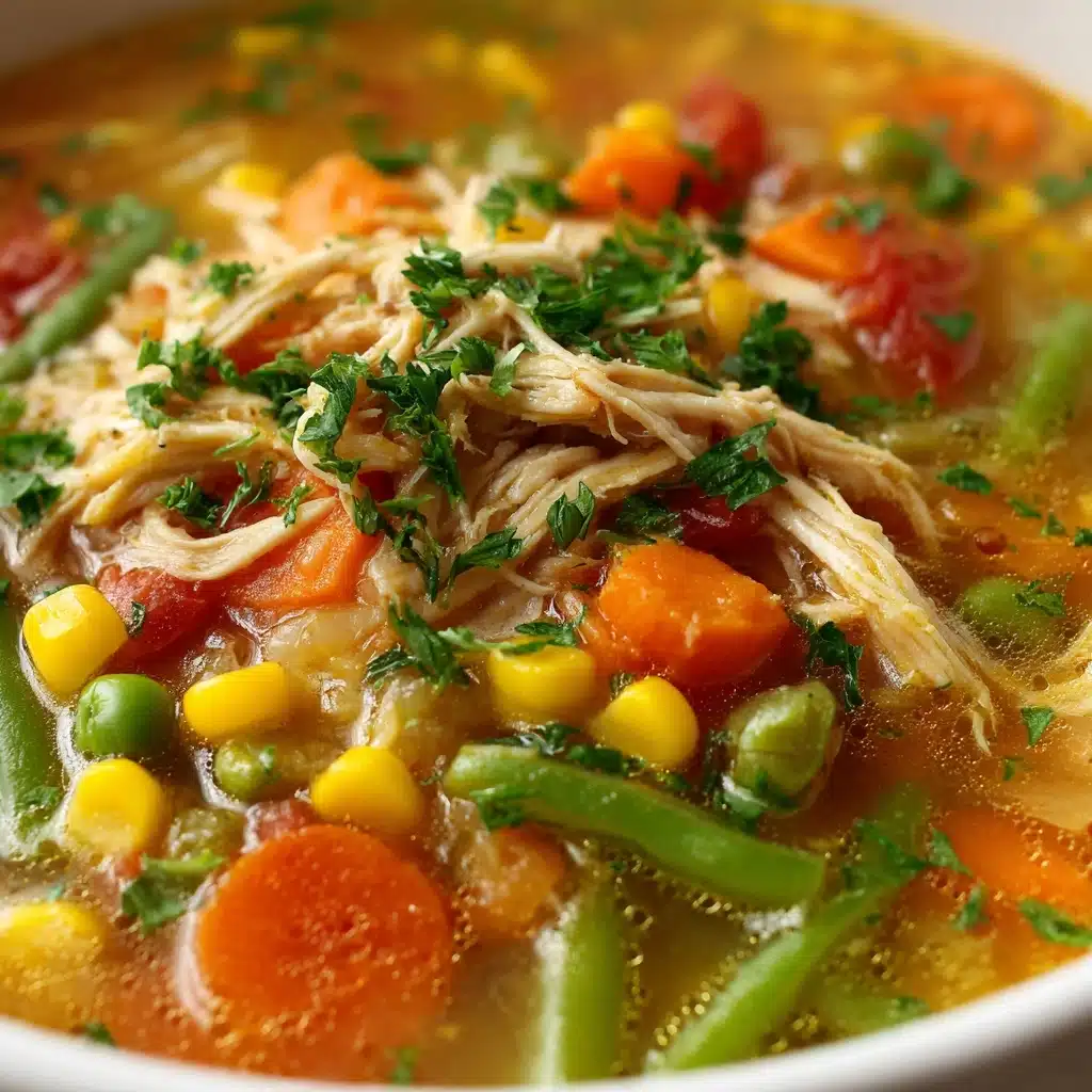 Healthy Chicken Vegetable Soup Recipe - Recipe Image
