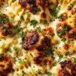 Creamy Garlic Parmesan Chicken Pasta Bake Recipe
