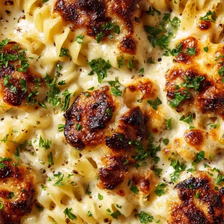 Creamy Garlic Parmesan Chicken Pasta Bake Recipe