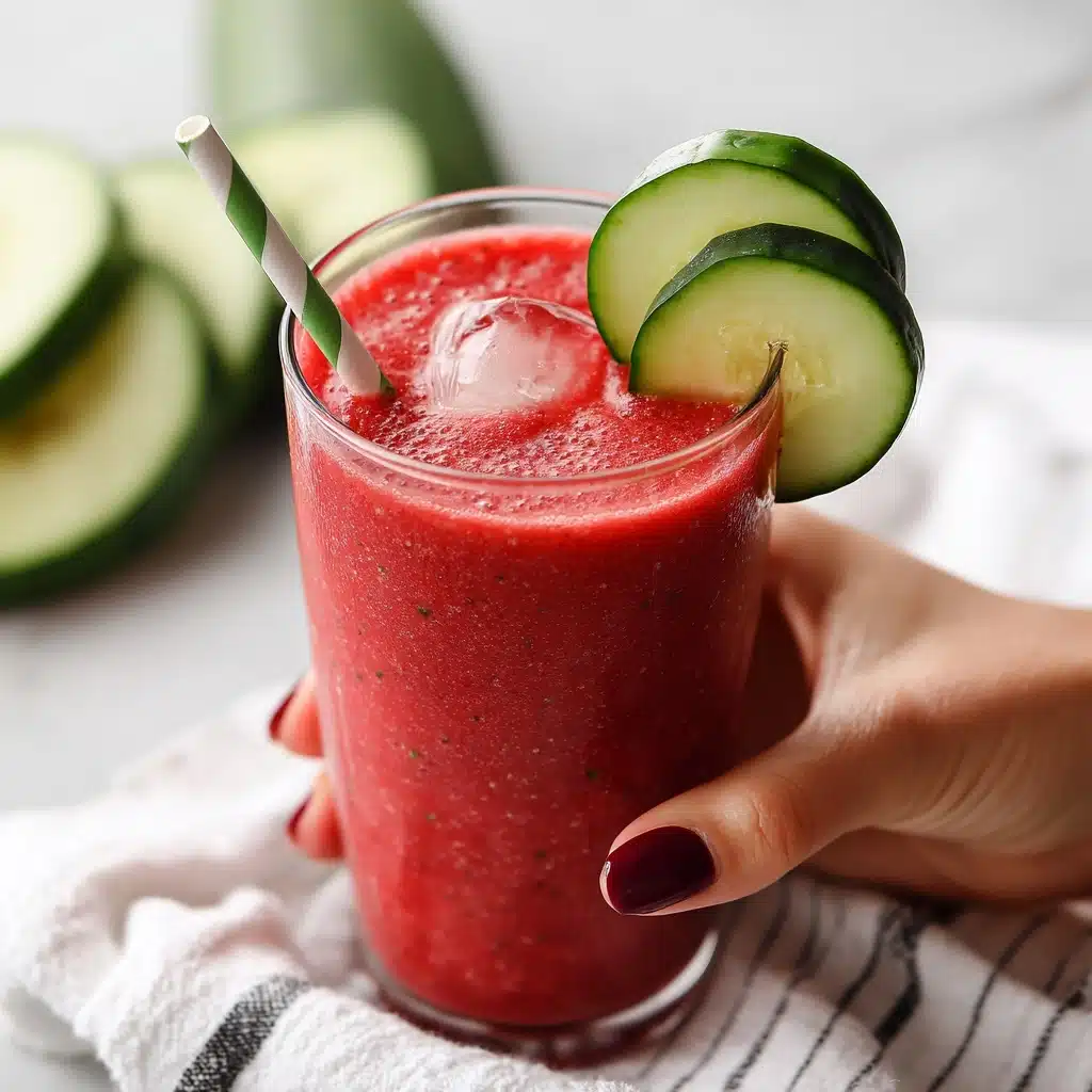 Watermelon Slushie Mocktail Recipe - Recipe Image