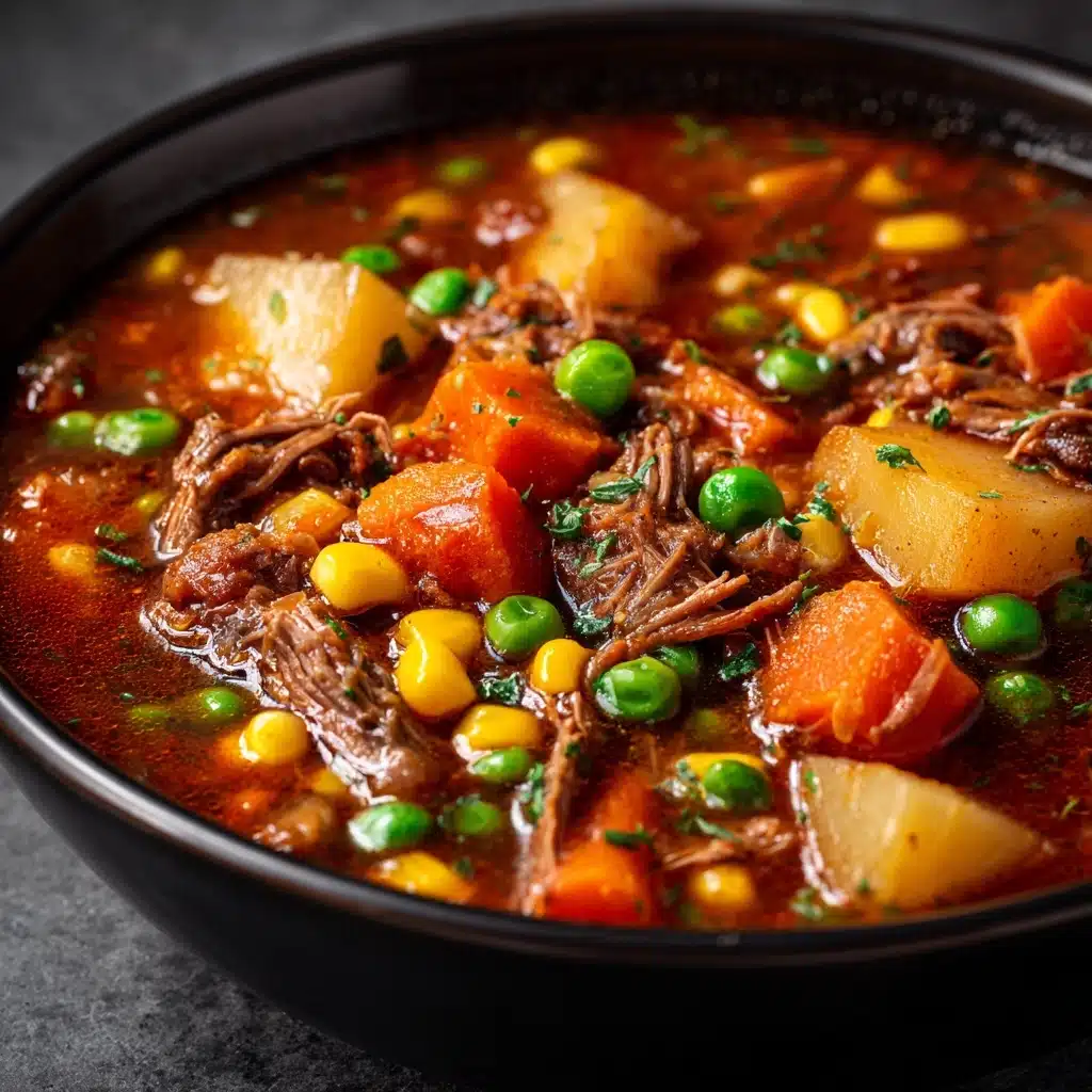 Mom’s Old Fashioned Vegetable Beef Soup Recipe - Recipe Image