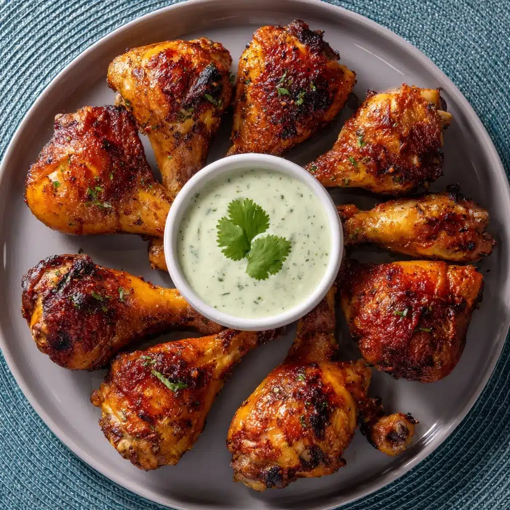 Peruvian-Style Roast Chicken with Green Sauce Recipe - Recipe Image