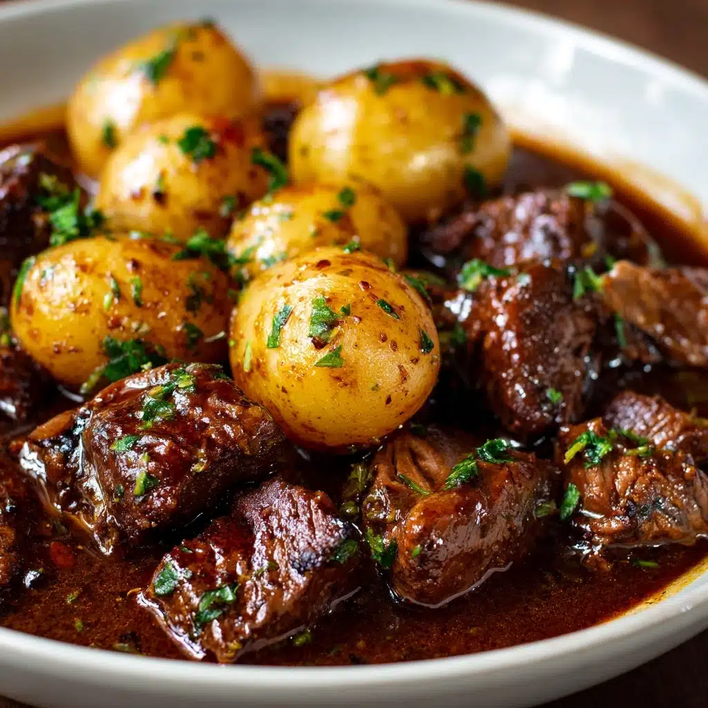 Garlic Butter Beef Bites in the Slow Cooker Recipe