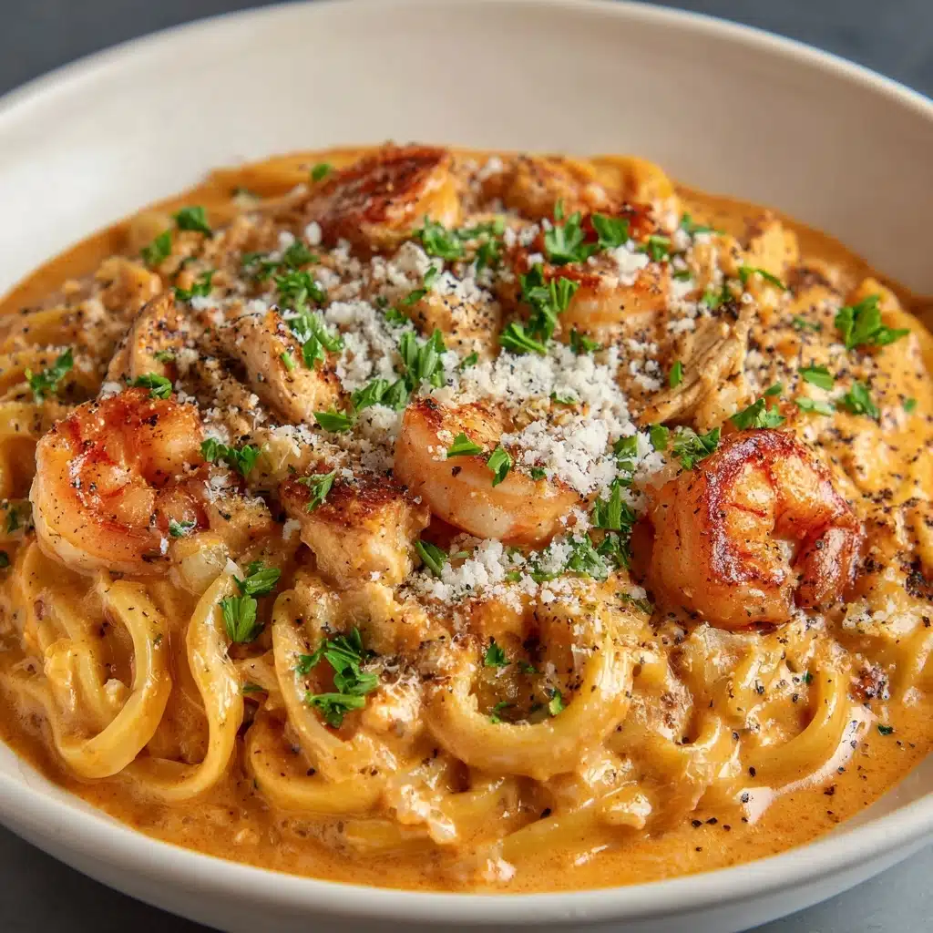 Cajun Chicken and Shrimp Pasta Recipe - Recipe Image