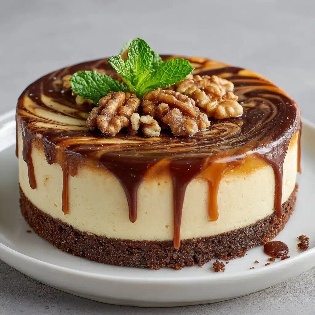 Whimsical Peanut Butter Swirl Cheesecake Recipe - Recipe Image