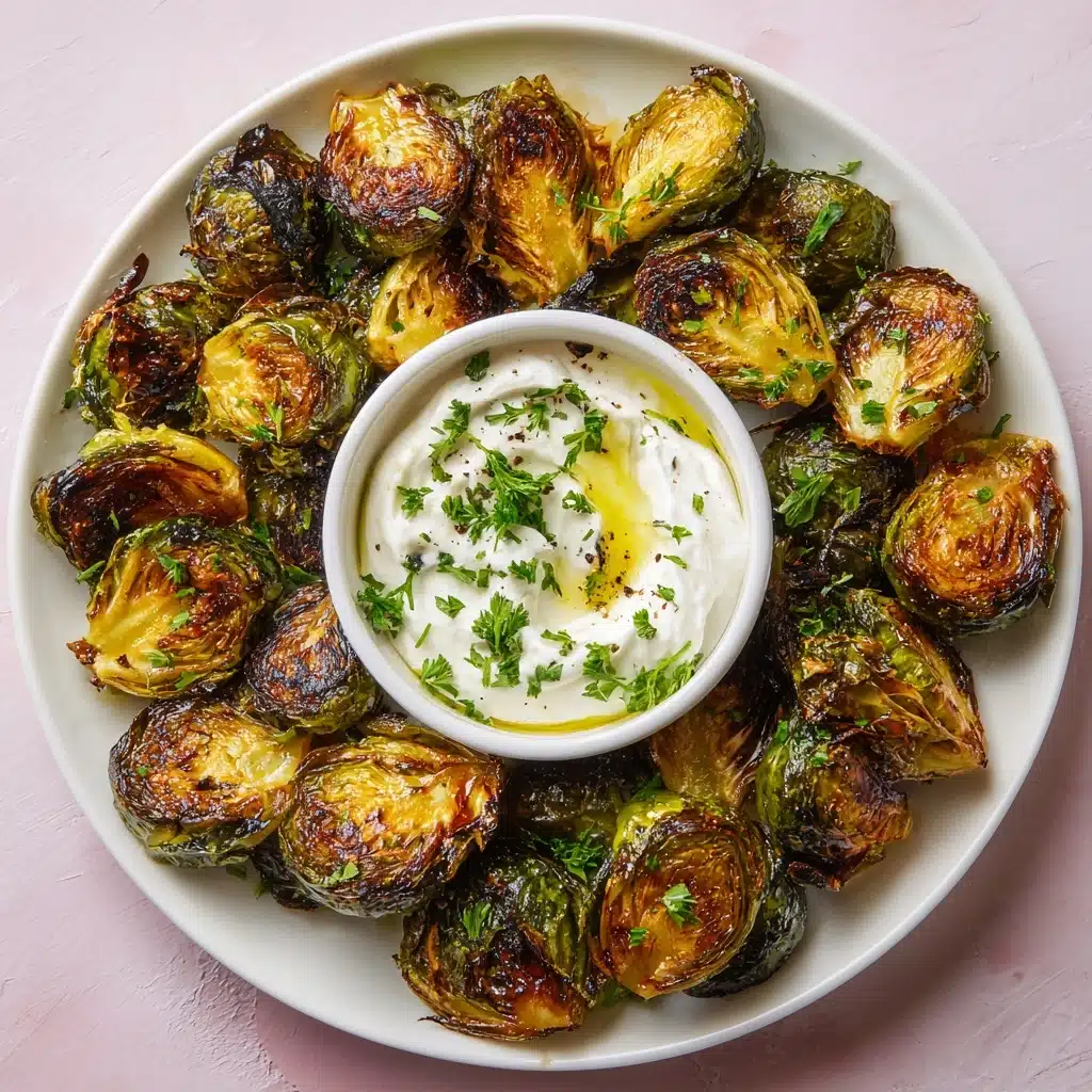 Crispy Brussel Sprouts With Dijon Aioli Recipe - Recipe Image
