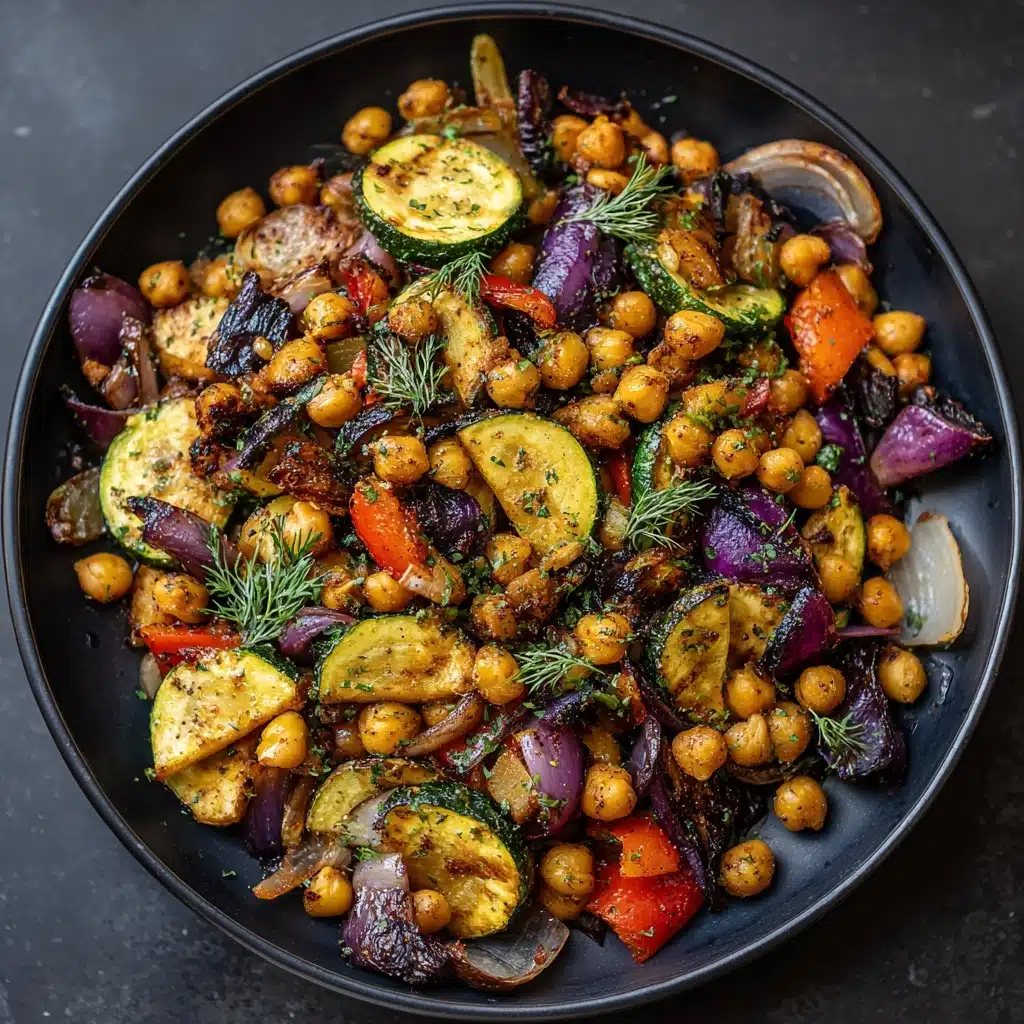 Roasted Veggie and Crispy Chickpea Salad Recipe - Recipe Image
