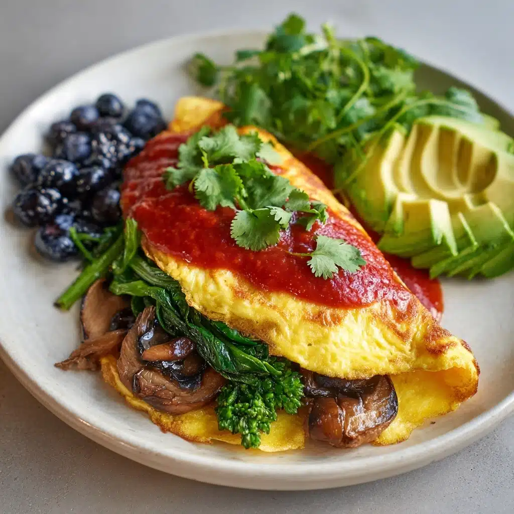 Vegan Mushroom Omelette Recipe - Recipe Image