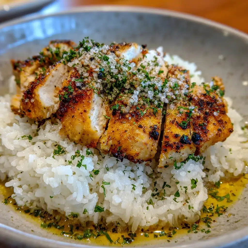 Chicken with Garlic Parmesan Rice Recipe