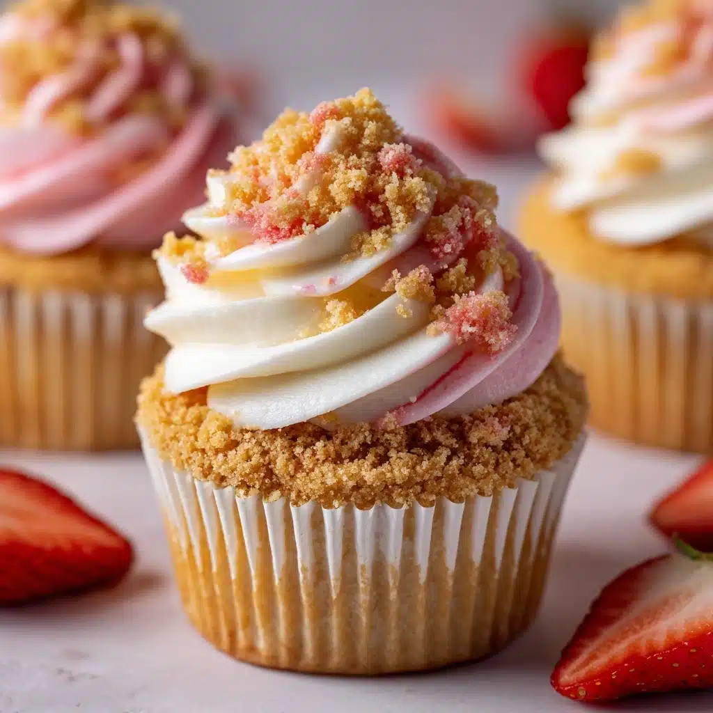 Strawberry Crunch Cupcakes Recipe - Recipe Image