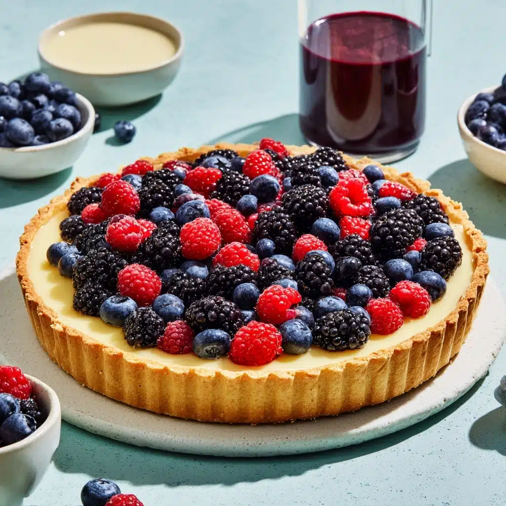 Mixed Berry Tart with Custard Filling Recipe