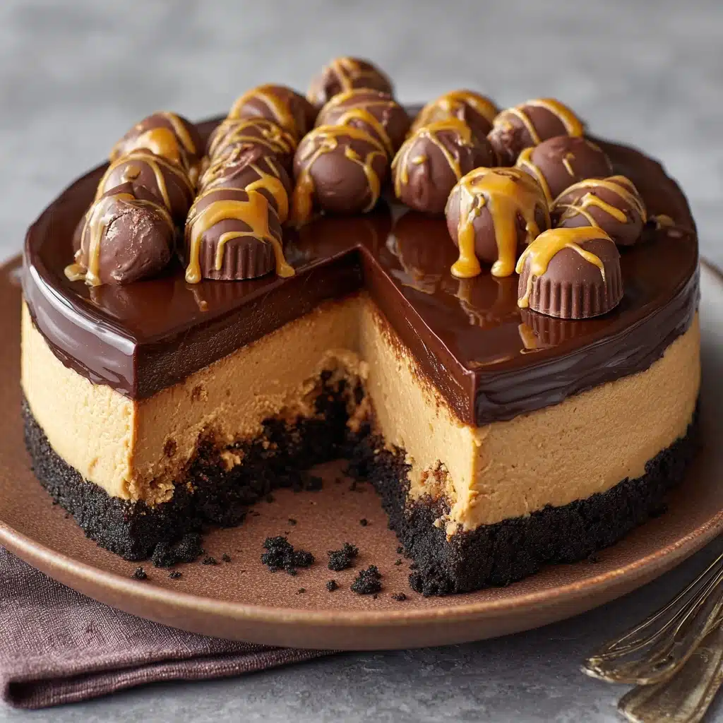 Instant Pot Peanut Butter Cup Cheesecake Recipe - Recipe Image