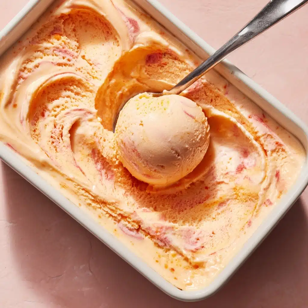 The Best Peach Sorbet Without Ice Cream Maker Recipe - Recipe Image