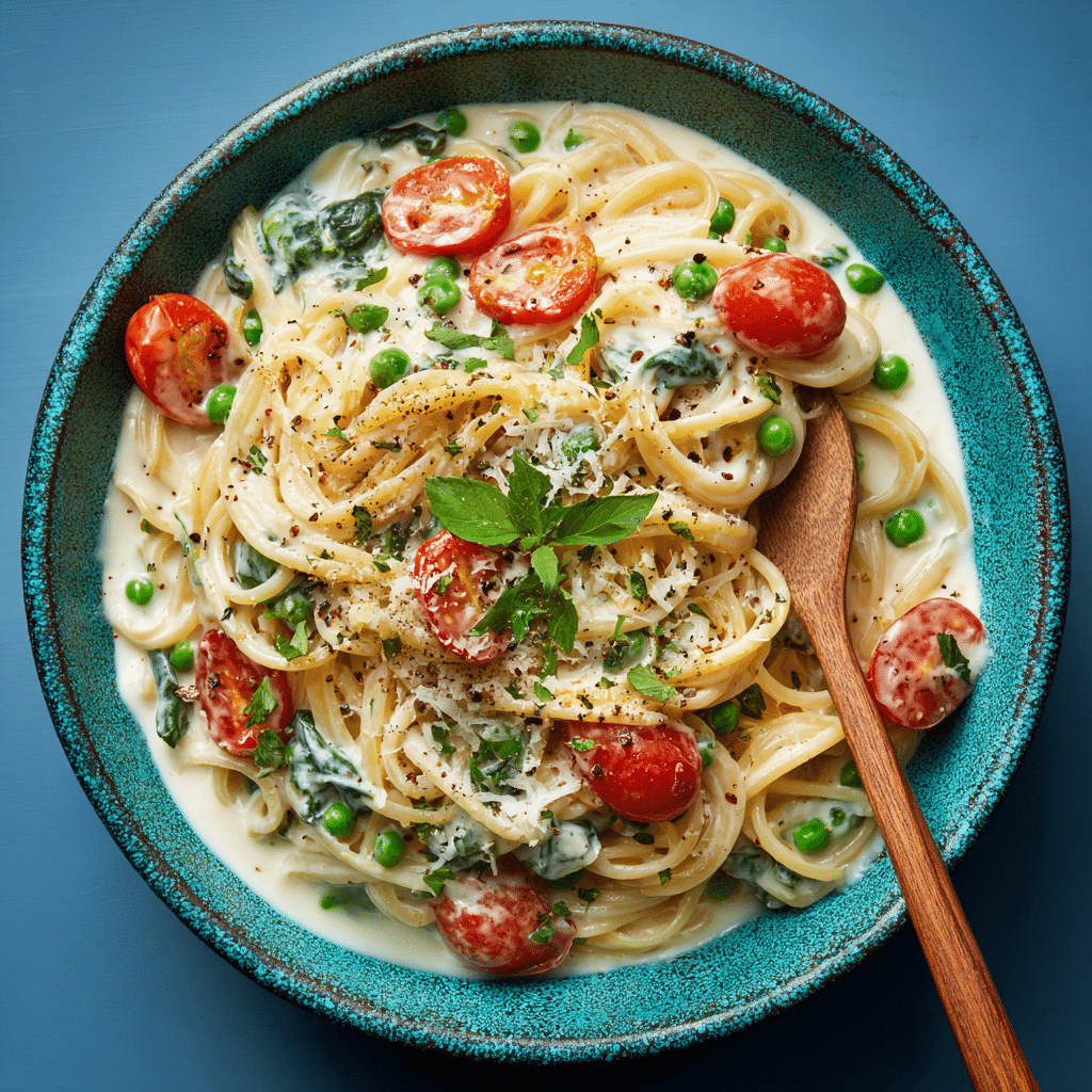 White Sauce Spaghetti Recipe - Recipe Image