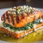 Spinach and Feta Stuffed Salmon Recipe